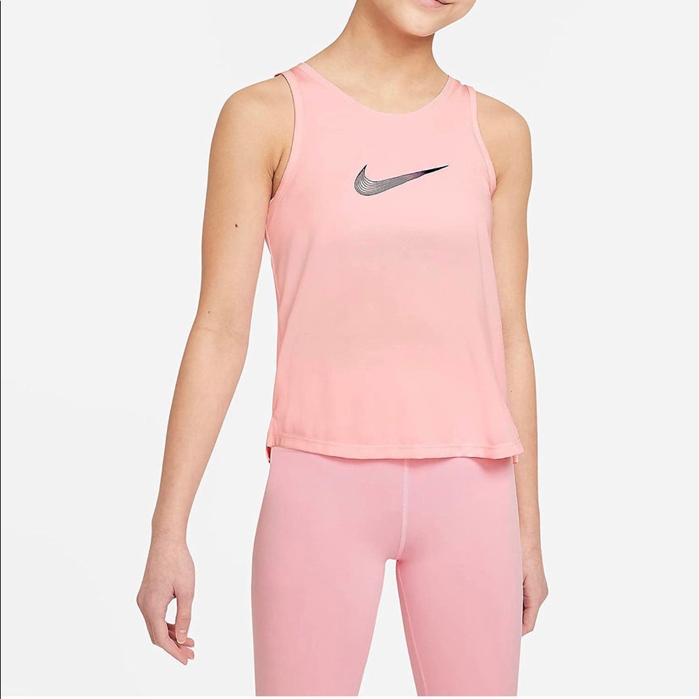 Nike Dri-FIT Trophy Big Kids(Girls) Training Tank (Arctic Punch), XL